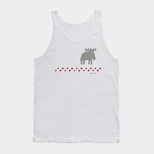 Wildlife tracks - a shy moose Tank Top